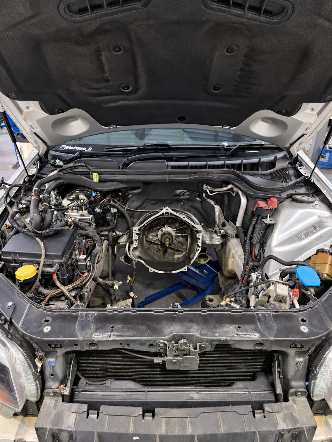 Engine removed from the HSV Clubspot for the full rebuild