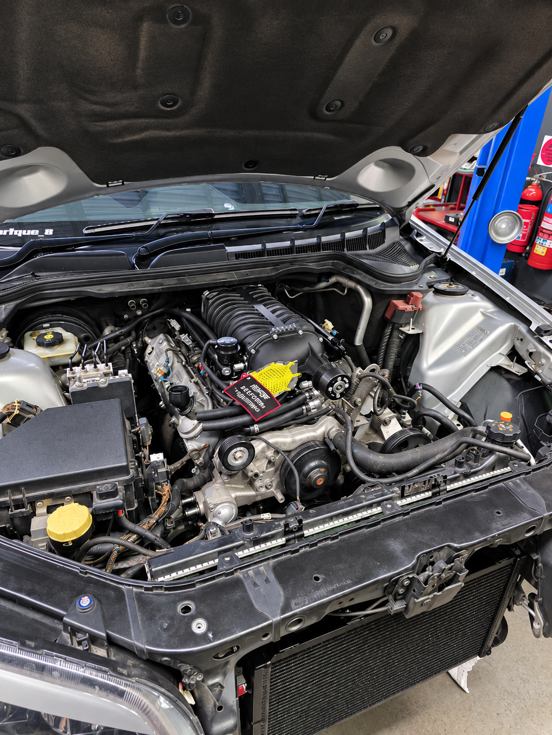 Harrop FDFI 2300 supercharger fitted to the HSV Clubsport engine
