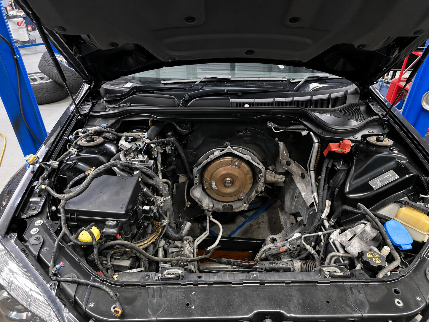 Engine removed from the HSV Grange for full inspection and reseal