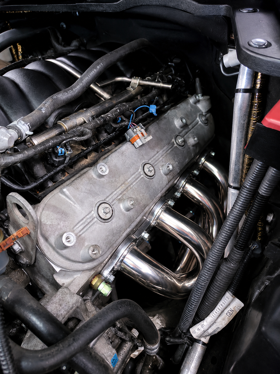 Ceramic coated headers fitted to the HSV Grange